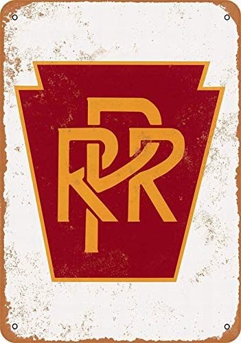 Fsdva 8 x 12 Metal Sign  Pennsylvania Railroad  Retro Tin Art Decor Wall Decor