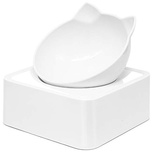 Companet Pet Raised Bowl 030 Tilted Slanted Cat Food Bowl Cat Dishes Cat Feeder Cat Feeding Bowl with Detachable Raised Stand Pet Food Feeder for Cats or Small Dogs Companet Pet Raised Bowl 030 Tilted Slanted Cat Food Bowl Cat Dishes Cat Feeder Cat Feeding Bowl with Detachable Raised Stand Pet Food Feeder for Cats or Small Dogs
