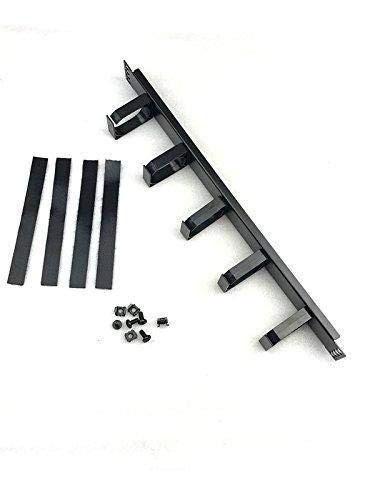 Raising Electronics1U Horizontal Rack Mount Metal Cable Management with 5 D-Rings