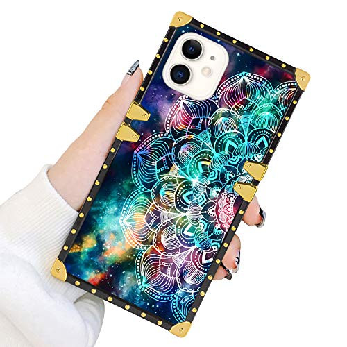 Square Case Compatible iPhone 11 2019 61 Inch Mandala in Galaxy Luxury Elegant Soft TPU Shockproof Protective Metal Decoration Corner Back Cover Case iPhone 11 Case Square Case Compatible iPhone 11 2019 61 Inch Mandala in Galaxy Luxury Elegant Soft TPU Shockproof Protective Metal Decoration Corner Back Cover Case iPhone 11 Case
