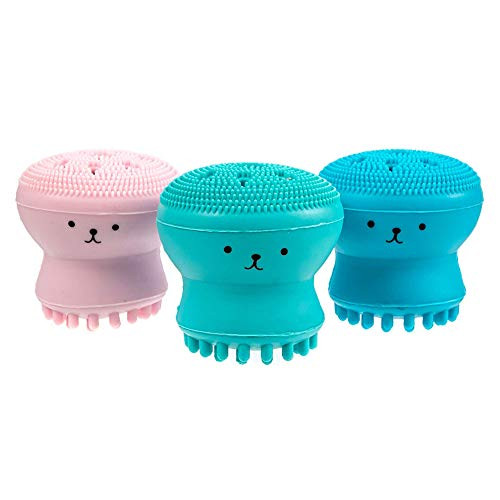 Facial Cleansing Brush Silicon Brush Exfoliating Face Brush  Facial Pore Cleane Blackheads and Dead Skin