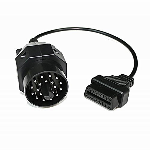 BestTeam 20 Pin OBD2 Round Diagnostic Scanner Adapter Cable for BMW E36 E46 E38 E39 E53 X5 Z3