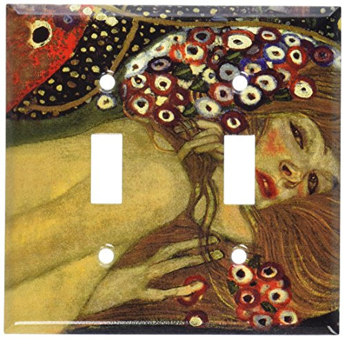 Art Plates - Klimt: Sea Serpents III Switch Plate - Double Toggle