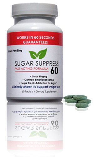 SUGAR SUPPRESS 60  Stops Sweet Craving and Blocks Sugar in 60 Seconds Guaranteed  Controls Appetite  60 Tablets