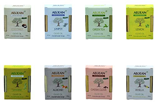 Aegean 100 Natural Soap wOrganic Ingredients Vegan Moisturizing Handmade Scented wPremium Essential Oils Body Soap Face Soapand Bath Soap Detox Spa Soap Bar Gift Set Aegean 100 Natural Soap wOrganic Ingredients Vegan Moisturizing Handmade Scented wPremium Essential Oils Body Soap Face Soapand Bath Soap Detox Spa Soap Bar Gift Set