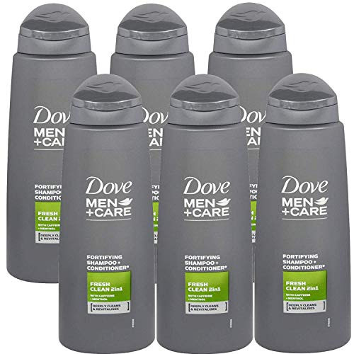 Dove Men  Care Fortifying 2in1 Shampoo  Conditioner Clean Fresh Scent  6 Packs x 135 Ounce  400 ML International Version