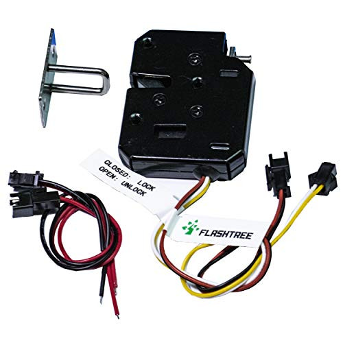 flashtree DC 12V 2A Holding Force Electric Magnetic Lock for Door Access Control System Electromagnet with Lock Status Check Cable
