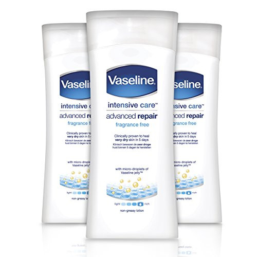 Vaseline Intensive Rescue Moisture Locking Body Lotion Unfragranced 200ml Pack of 3
