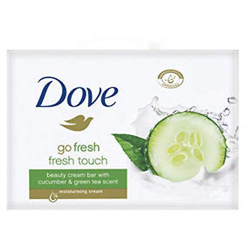 Dove Go Fresh Touch Beauty Cream Soap Bar Cucumber Green Tea Scent 4ctx 100g Dove Go Fresh Touch Beauty Cream Soap Bar Cucumber Green Tea Scent 4ctx 100g