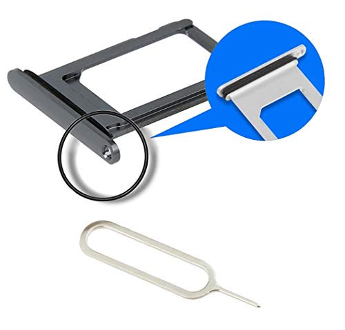 MMOBIEL SIM Card Tray Slot Compatible with iPhone XR Black incl Sim pin