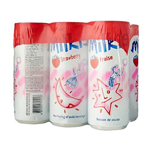 LOTTE Milkis Strawberry Soda Beverage 85 Fluid Ounce Pack of 6