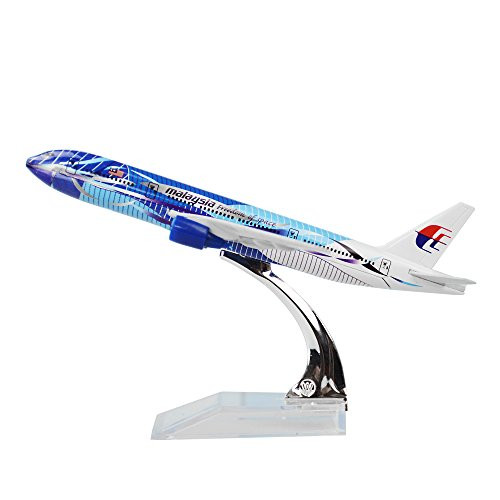 24hours Malaysia Airlines Boeing 777200 Sea Wave Alloy Metal Model Decorations Plane Model Diecast 1400