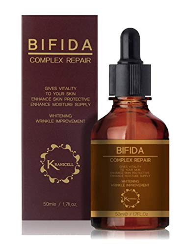 Kranicell Bifida Complex 60  Galactomyces 30 Niacinamide 3  Hyaluronic Acid 2 Face Ageless Repair Serum 17floz with Ceramide for Skin Barrier Dual Functions of Total Anti Aging and Whitening