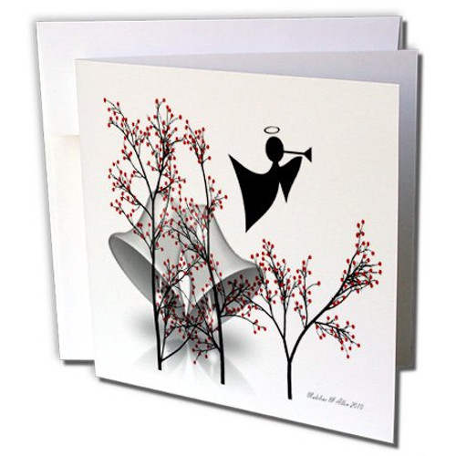 3dRose Angel Bells - Greeting Cards, 6 x 6 inches, set of 12 (gc_6499_2) 3dRose Angel Bells - Greeting Cards, 6 x 6 inches, set of 12 (gc_6499_2)