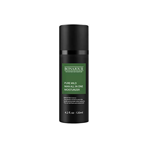 BONAJOUR Vegan Daily AllInOne Moisturizer for men Natural  Organic AntiAging Face Lotion Skincare for Men 42 Fl Oz