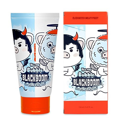 Elizavecca Milky Piggy Hell Pore Bubble Blackboom Charcoal Cleansing and Remove Sebum Pore Pack