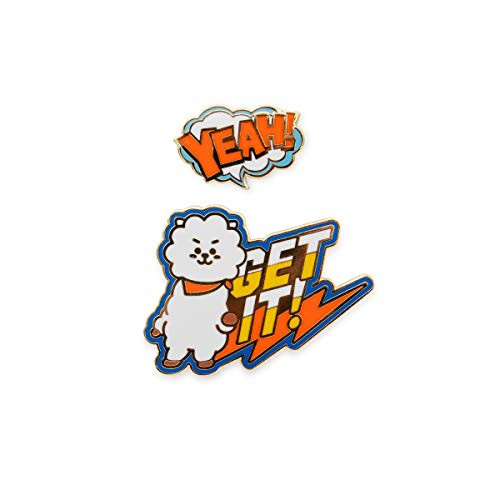 BT21 Official Merchandise by Line Friends  RJ Character Wappen Metal Badge