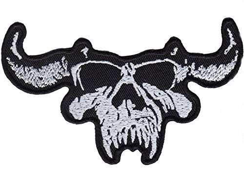 Danzig Skull Punk Rock Heavy Metal Music Band Logo Patch Sew Iron on Embroidered Appliques Badge Sign Costume Approx103x6 Cm
