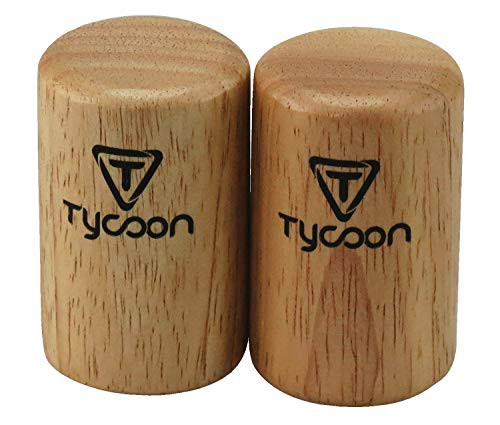 Tycoon Percussion Small Round Wooden Shaker 2 Count