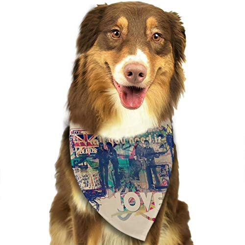 ZJBLHEQ Love is All You Need Dog Bandanas Triangle Bibs Dog Kerchief Set Scarfs Accessories for Small to Large Dogs Cats Pets