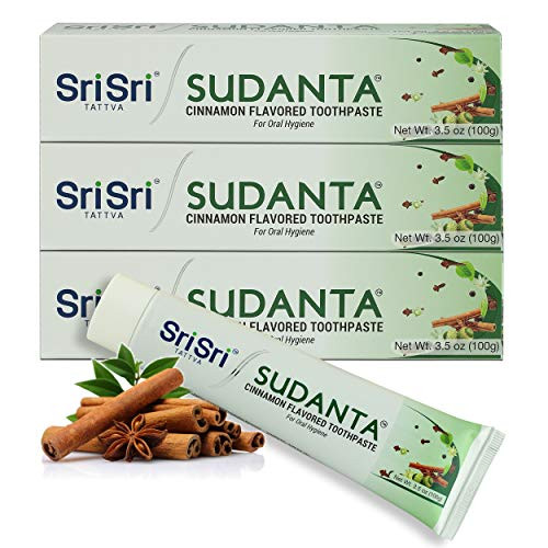Sudanta 100g 3 Pack Herbal FluorideFree ParabenFree Vegan Natural Toothpaste with Ayurvedic Herbs Sudanta 100g 3 Pack Herbal FluorideFree ParabenFree Vegan Natural Toothpaste with Ayurvedic Herbs