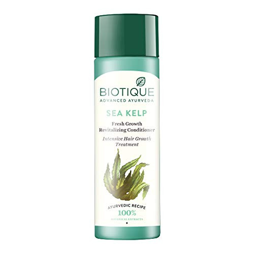Biotique Bio Sea Kelp Fresh growth Revitalizing Conditioner 120ml I 405 Oz I Intensive Hair Growth Treatment I Promotes Thicker Growth Biotique Bio Sea Kelp Fresh growth Revitalizing Conditioner 120ml I 405 Oz I Intensive Hair Growth Treatment I Promotes Thicker Growth