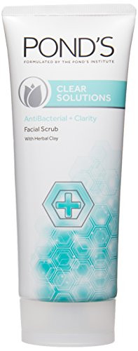 Ponds Clear Solutions Facial Scrub AntiBacterial  Clarity With Herbal Clay 100GM