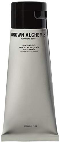 Grown Alchemist Shaving Gel  Sandalwood  Sage  Shave Gel for Men to Help Protect Skin from Visible Irritation  Razor Burn Suitable for Sensitive Skin 75ml  25oz
