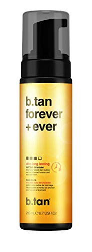 btan Self Tan Mousse  btan Forever  Ever  Ultra Long Lasting Self Tanner Lasts Up to 11 Days 67 floz