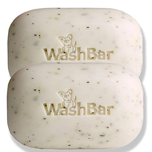 WashBar Natural Dog Shampoo Bar  Natural Bar Soap and Dog Shampoo For Allergies and Itching and Sensitive Skin Easier to Use Than Liquid Shampoo With No Plastic Bottle Waste 2pack