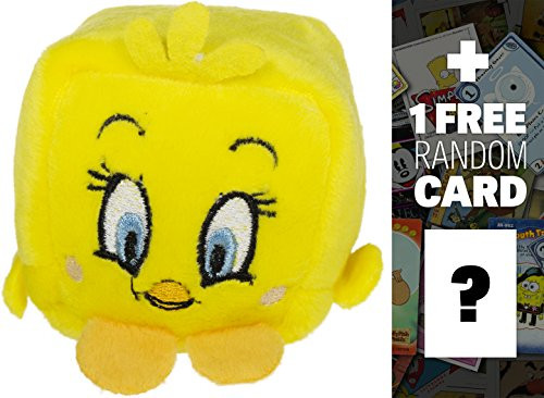 LOONEY TUNES Tweety Bird ~2 Kawaii Cube x Warner Brothers MiniPlush  1 Free American Cartoon Themed Trading Card Bundle