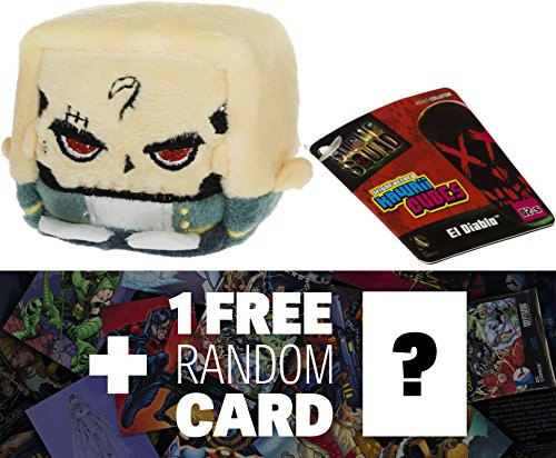El Diablo ~2 Kawaii Cube x Suicide Squad MiniPlush  1 Free Official DC Trading Card Bundle