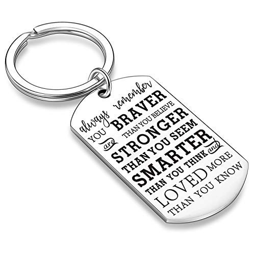 Inspirational Gifts for Son Daughter Inspirational Keychains Encouragement Gifts for Teens Inspirational Key Chains for Teens Style A
