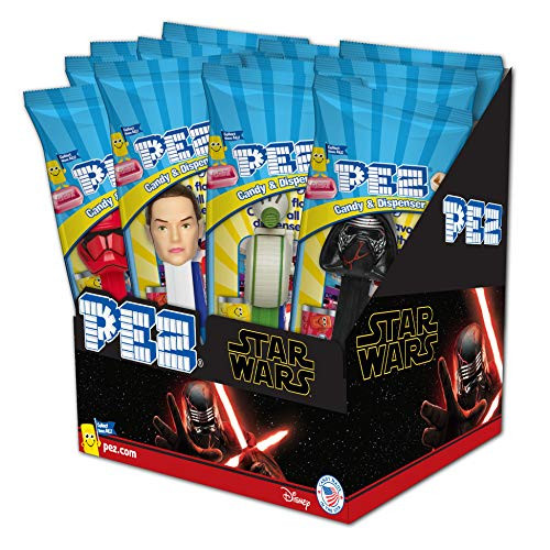 PEZ Star Wars Assorted Dispensers 058 Ounce Pack of 12