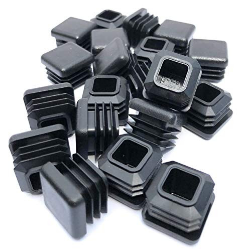 34 Inch Square Tubing End Cap 20 PK 1420 Gauge Wall Tubing Plastic PlugsSquare End CapsPlastic End CapsSquare PlugSquare Plastic Plugby EZENDS  20