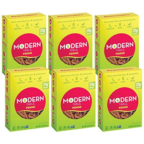 Modern Table Gluten Free Complete Protein Lentil Penne Pasta 6 Count