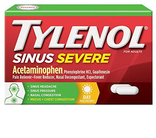 Johnson  Johnson Tylenol Sinus Severe Congestion 24 Pain Caplets Daytime
