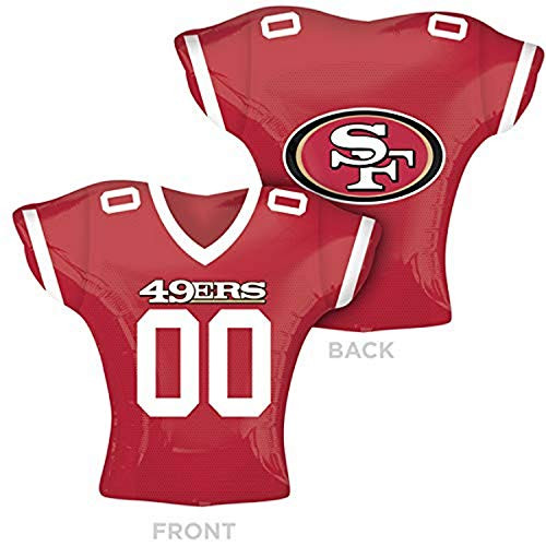 Anagram NFL San Francisco 49Ers Football Jersey Foil Balloon 24 Multicolored