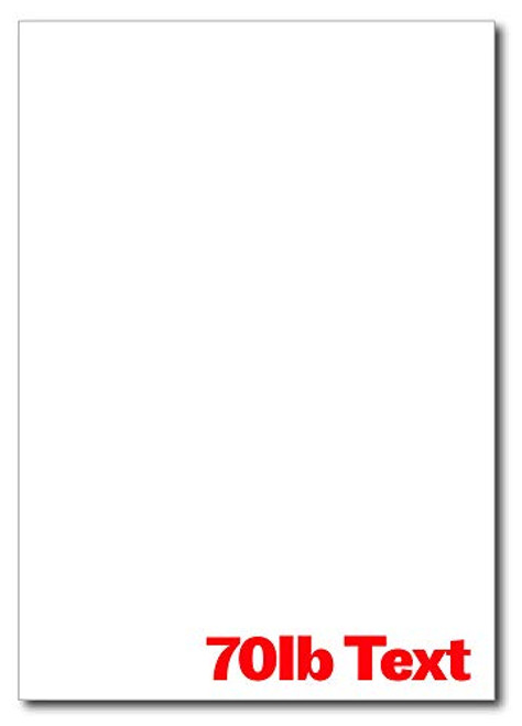 Blank White 7 x 10 Paper  Executive Size  50 Sheet Pack