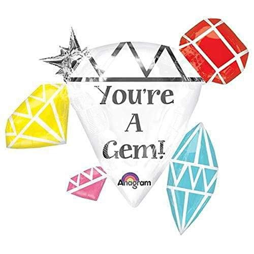 Anagram YouRe A Gem Foil Balloon 30 Multicolored