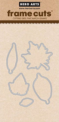 Hero Arts DI315 Color Layering Leaves Frame Cuts Card Making Kit
