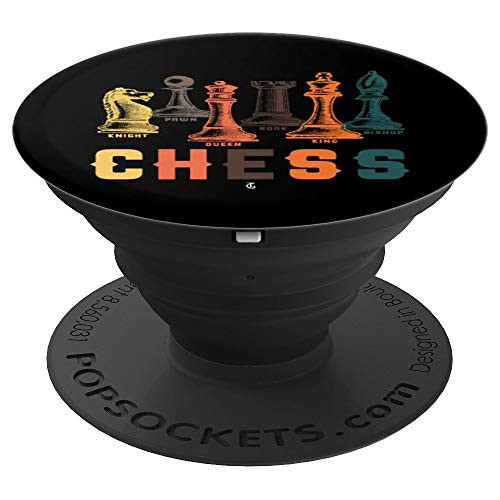 Chess Grandmaster Checkmate Knight Rook King Bishop Gift PopSockets Grip and Stand for Phones and Tablets