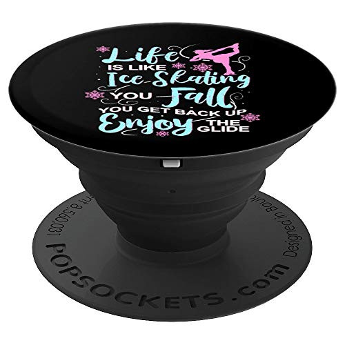 Inspirational Ice Skating PopSockets Grip and Stand for Phones and Tablets Inspirational Ice Skating PopSockets Grip and Stand for Phones and Tablets