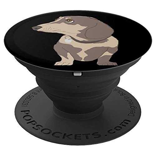 Dachshund Illustration Dog Picture Dogs Image Dachsunds Gift PopSockets Grip and Stand for Phones and Tablets