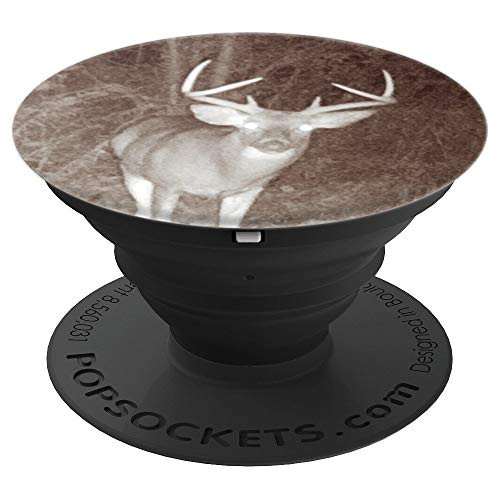 Deer Trophy Buck Hunting Real Trail Camera Photo PopSockets Grip and Stand for Phones and Tablets