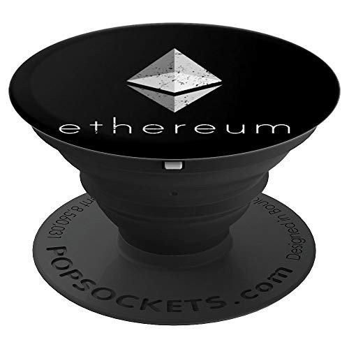 ETH Ethereum Logo Distressed Graphic for Crypto PopSockets Grip and Stand for Phones and Tablets