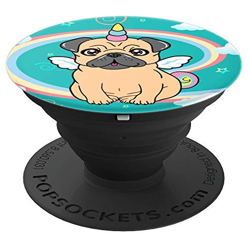 Pug Unicorn Rainbow Green Cute Funny Pugicorn Dog Gift PopSockets Grip and Stand for Phones and Tablets Pug Unicorn Rainbow Green Cute Funny Pugicorn Dog Gift PopSockets Grip and Stand for Phones and Tablets