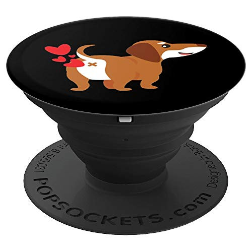 Dachshund Hearts Funny Cute Valentines Day Gift PopSockets Grip and Stand for Phones and Tablets Dachshund Hearts Funny Cute Valentines Day Gift PopSockets Grip and Stand for Phones and Tablets