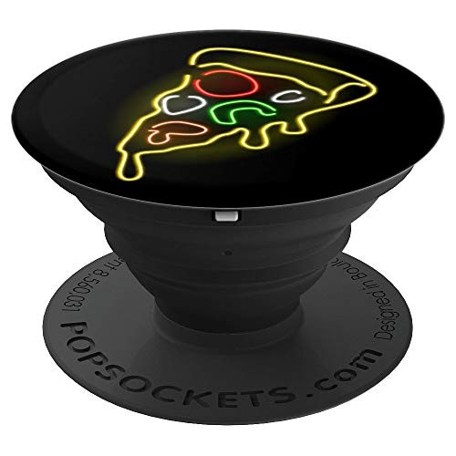 Funny Pizza Food Sign PopSockets Grip and Stand for Phones and Tablets