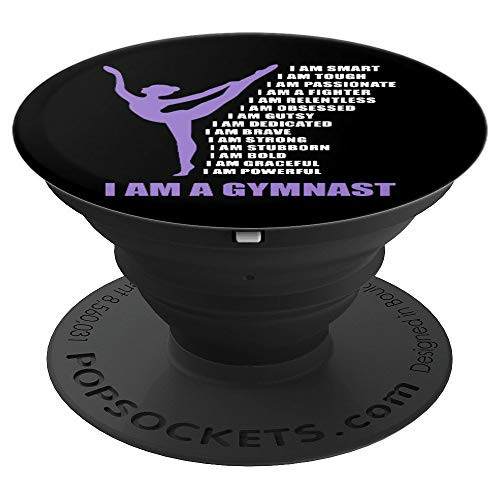 I Am A Gymnast Gifts For Girls Gymnastics Gift Ideas PopSockets Grip and Stand for Phones and Tablets